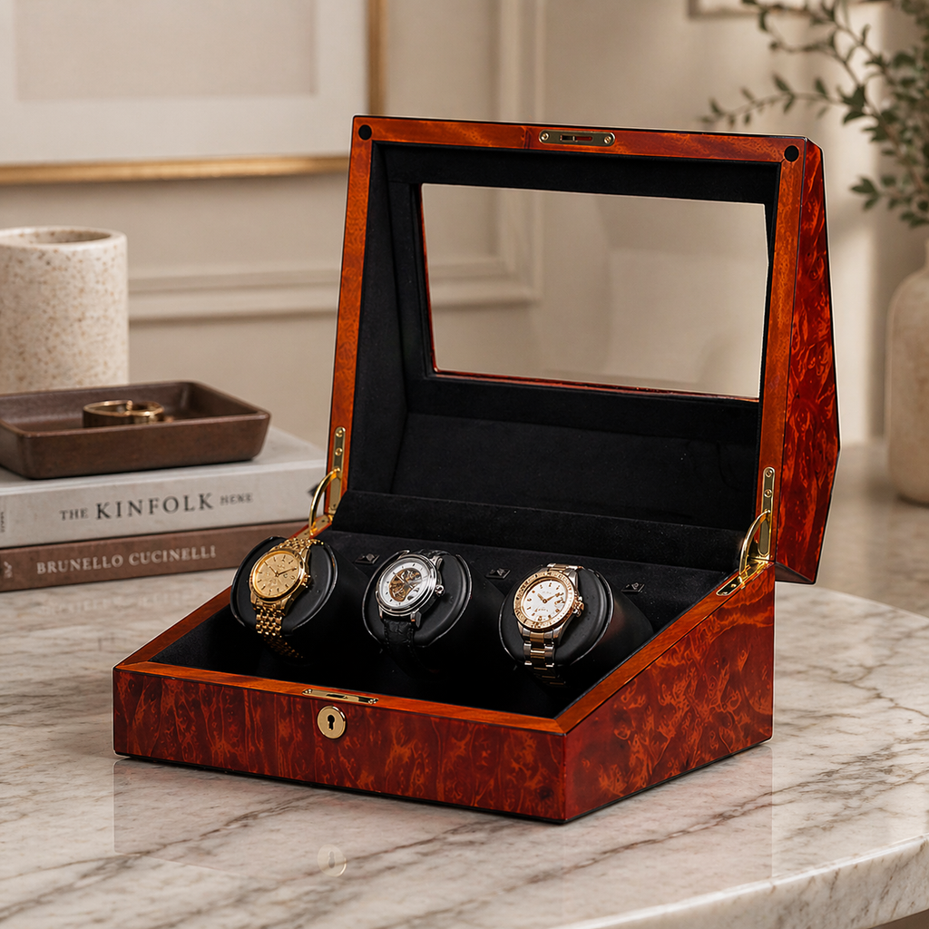 Siena 3 Deluxe — Outlet watch winder — side profile