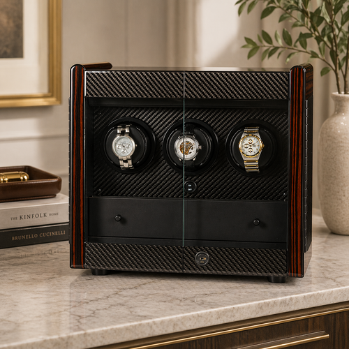 Avanti 3 — Outlet watch winder — open module detail