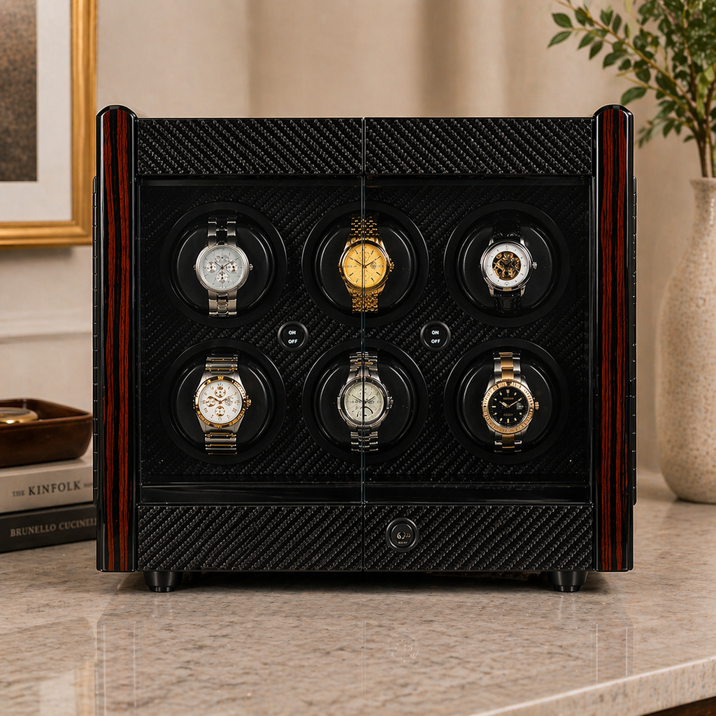 Avanti 6 — Outlet watch winder — open module detail