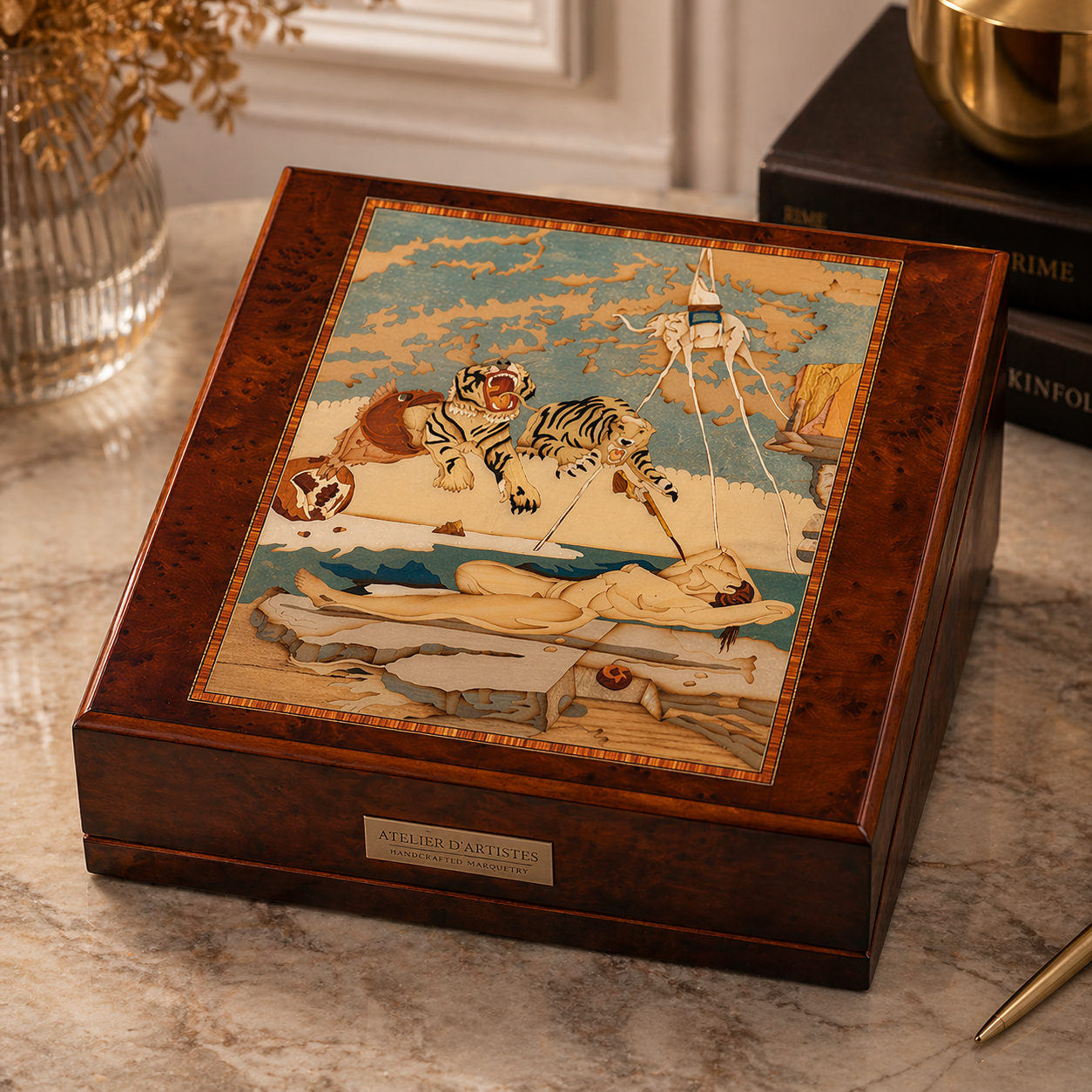 Salvador Dali - Burl watch winder — front view