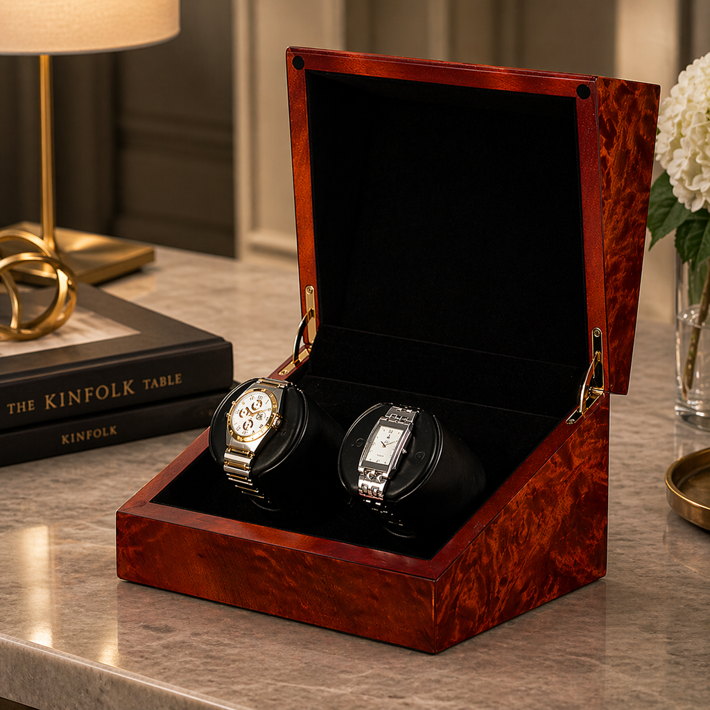 Sparta 2 Deluxe watch winder — open module detail