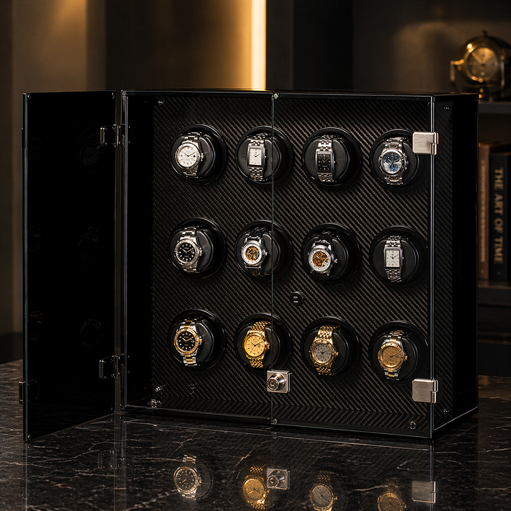 Milano 12 watch winder — front view
