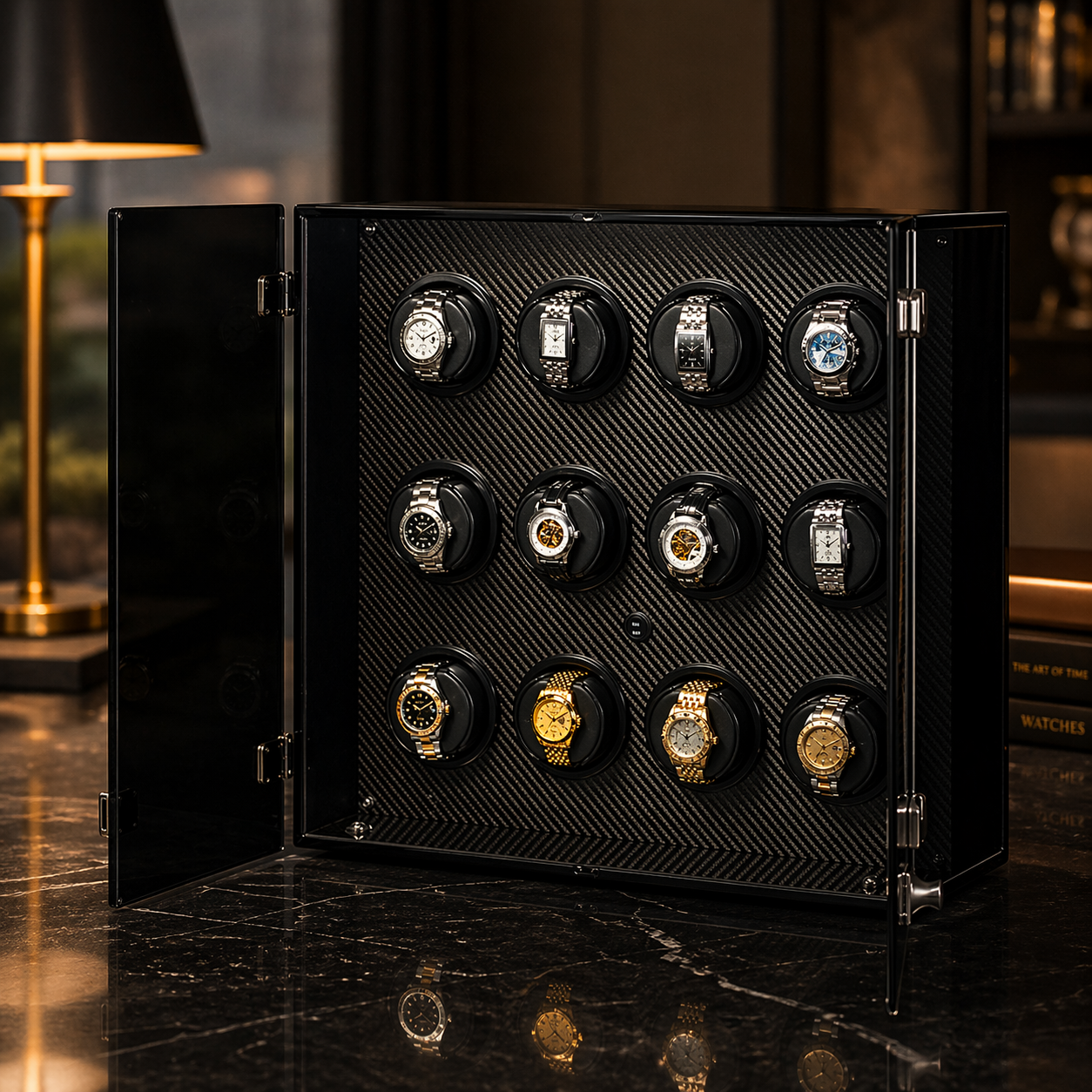 Milano 16 watch winder — side profile