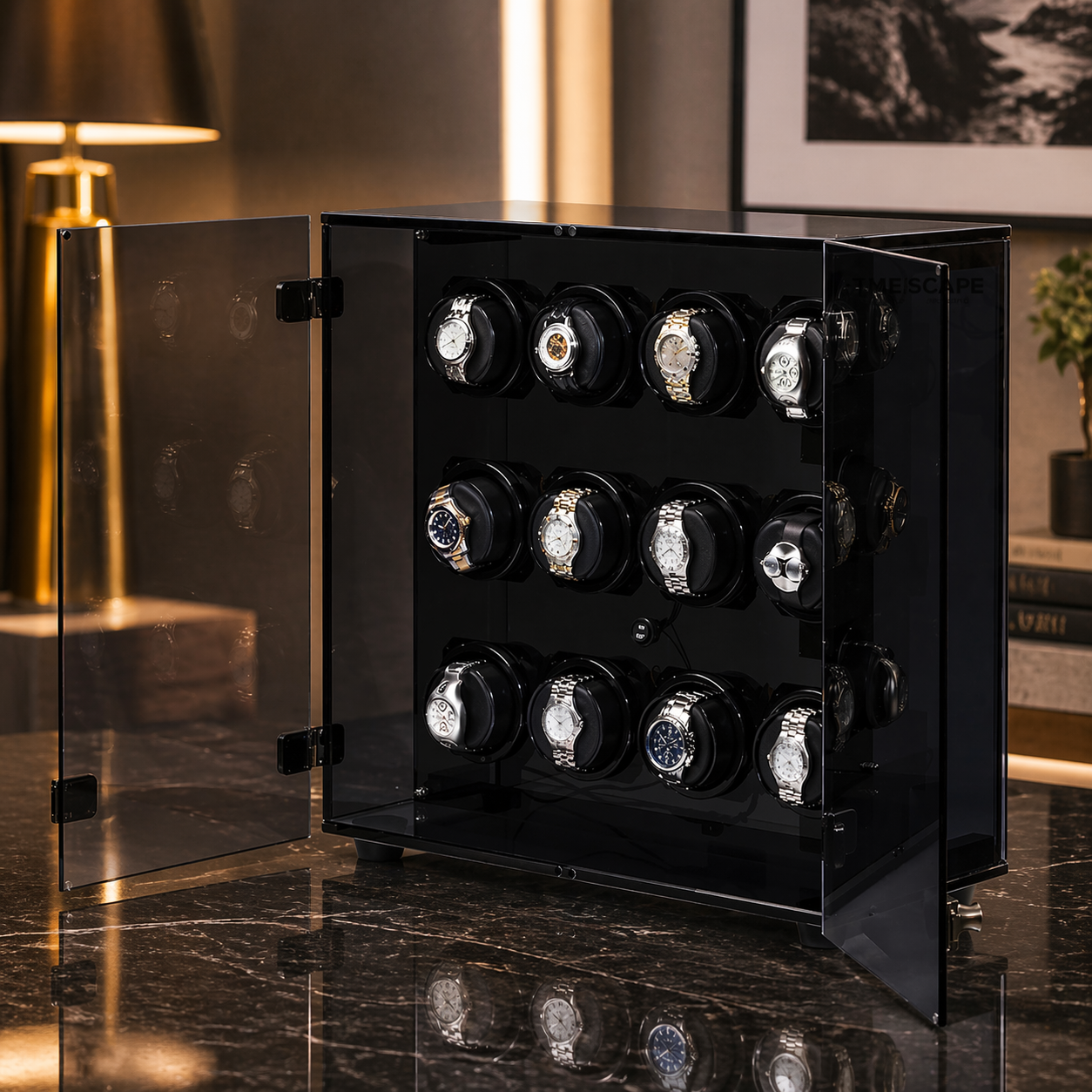 Milano 12 watch winder — side profile