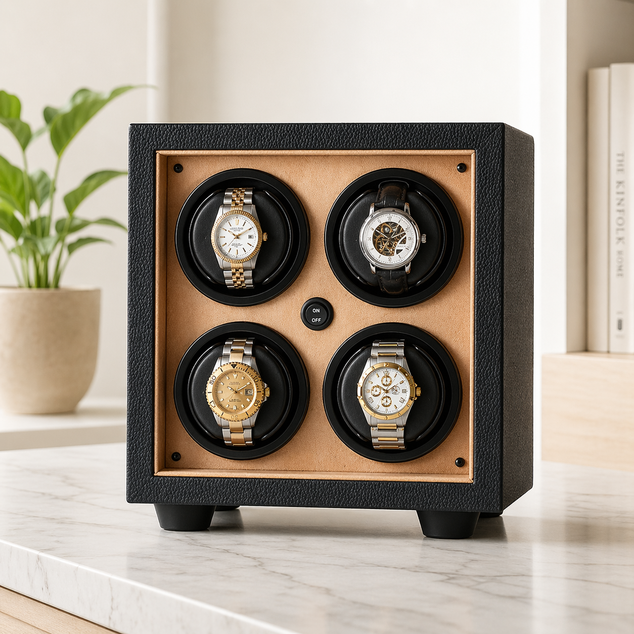 InSafe 4 watch winder — side profile