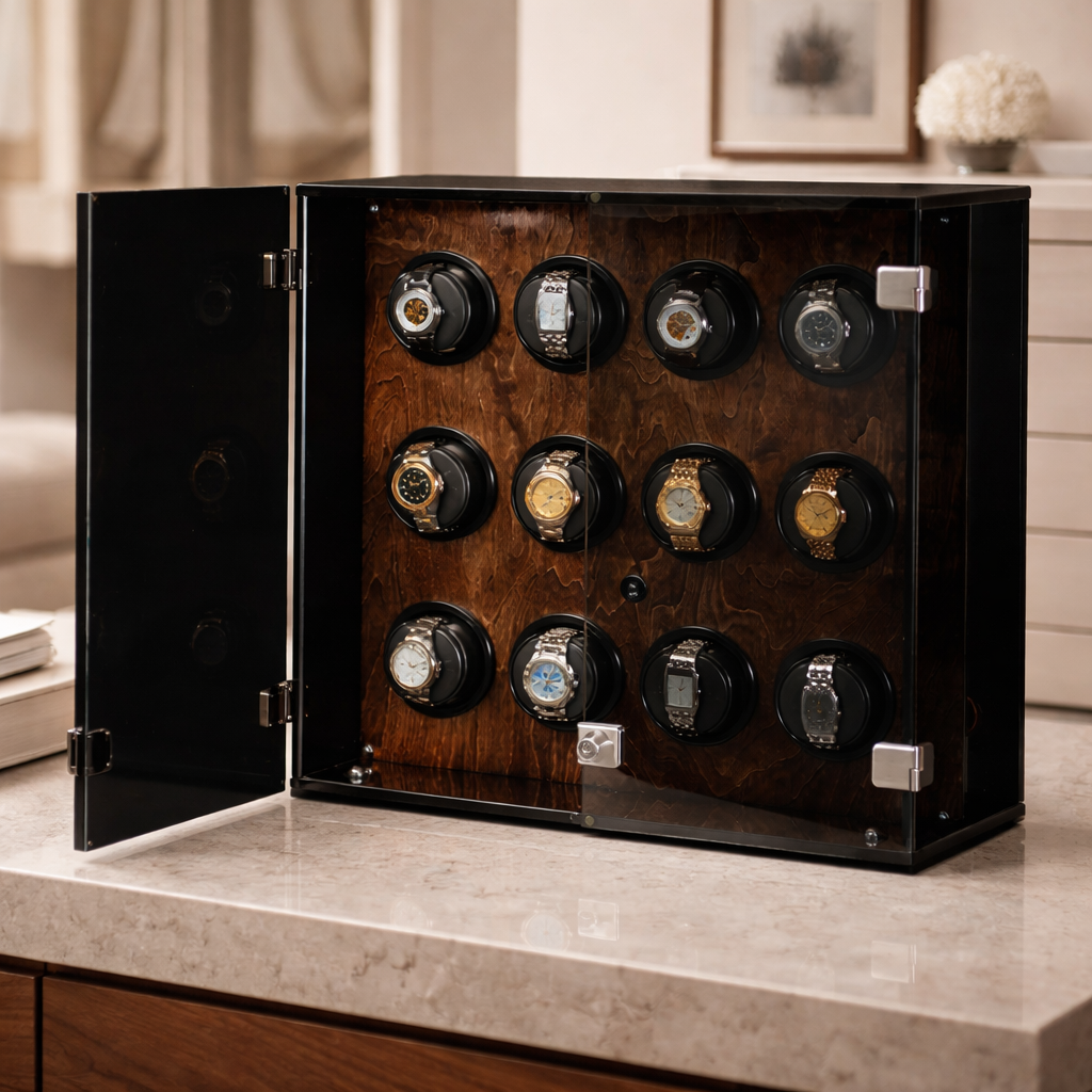 Milano 16 watch winder — open module detail