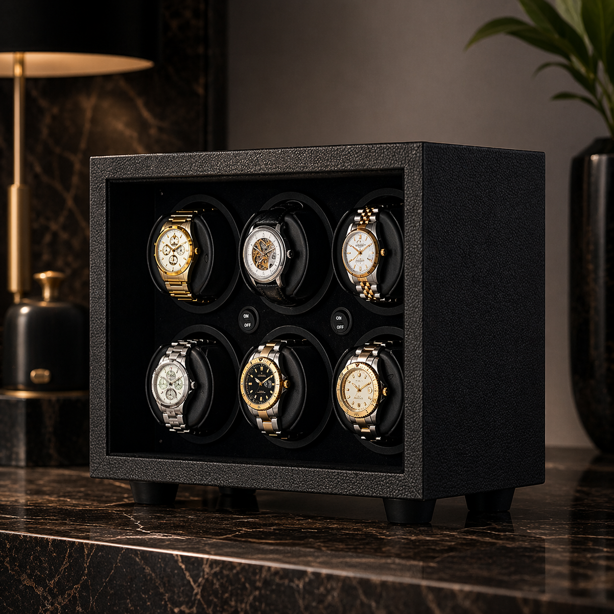 InSafe 6 — Outlet watch winder — open module detail