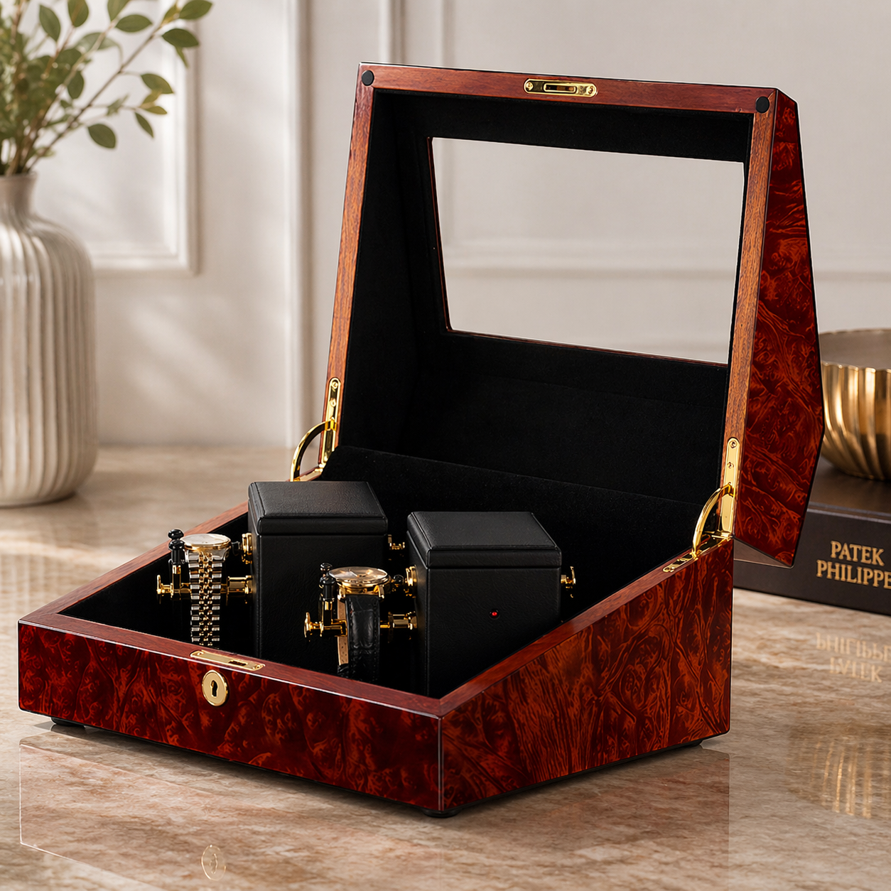 Sempre 2 watch winder — side profile