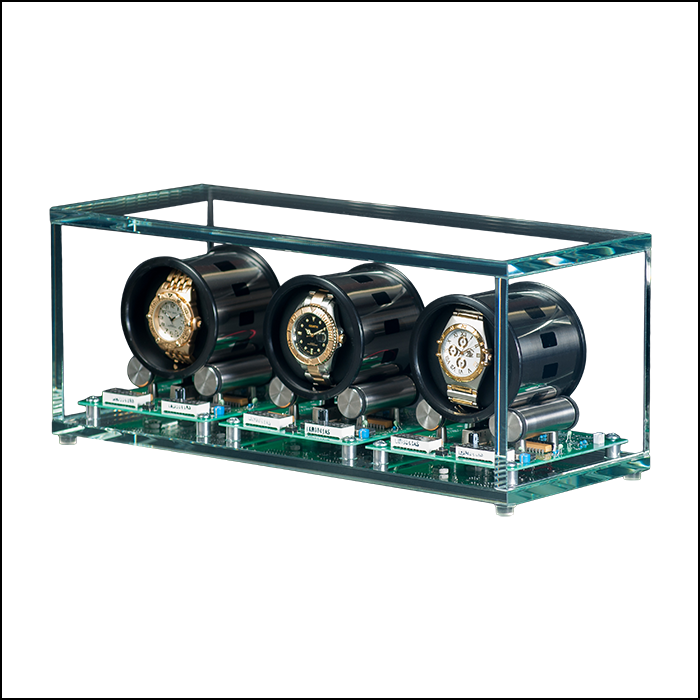 Tourbillon 3 — Outlet watch winder — side profile